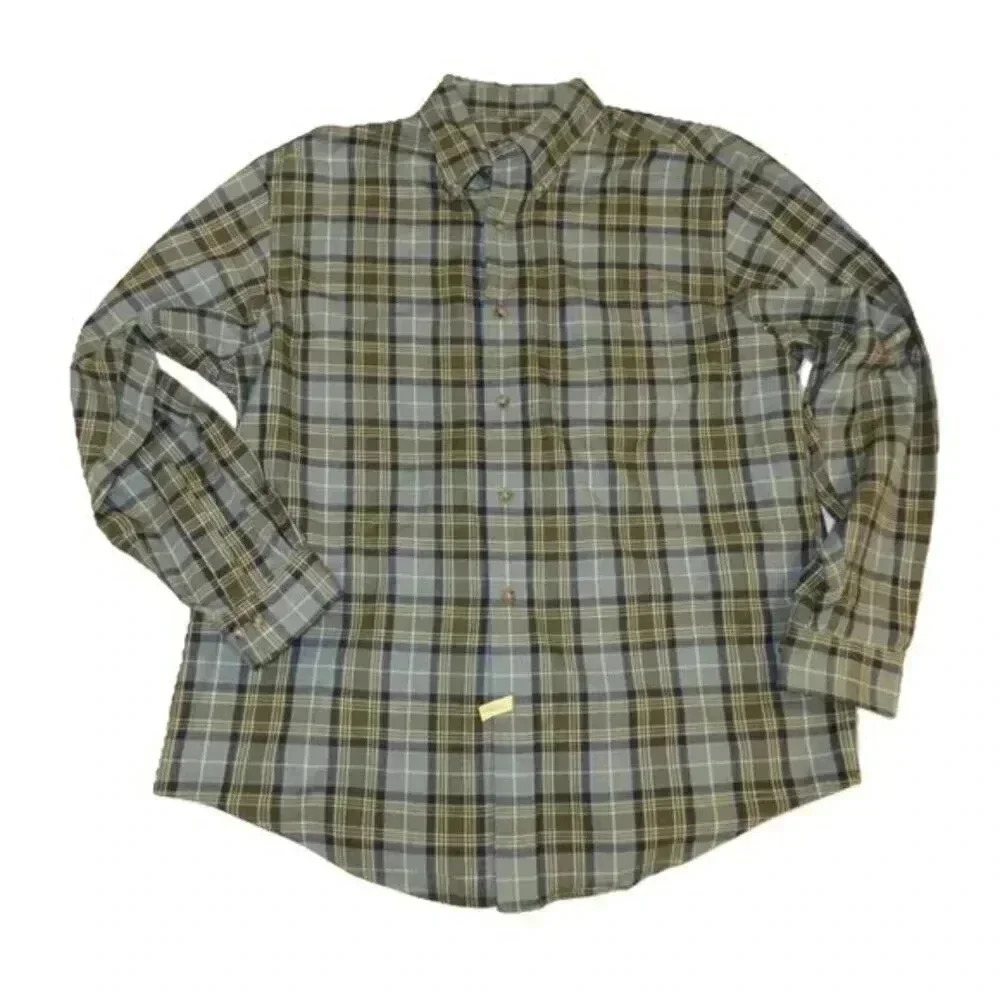 Brooks Brothers Mens Plaid Cotton Polo Button Down Sie L